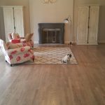 Living room wood floor refinishing