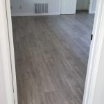 Gray colored flooring installation for a home