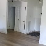 New flooring installation in a hallway