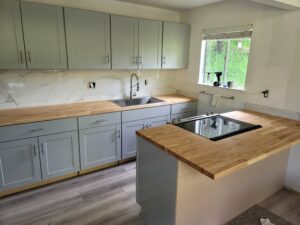 Wood kitchen flooring